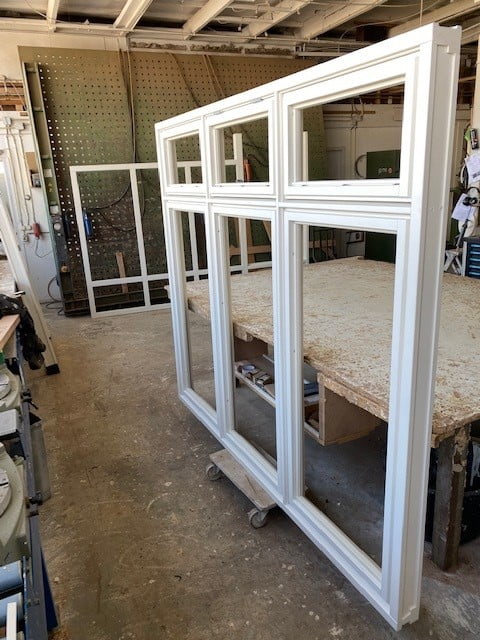 kozijn met vaste raamwerken