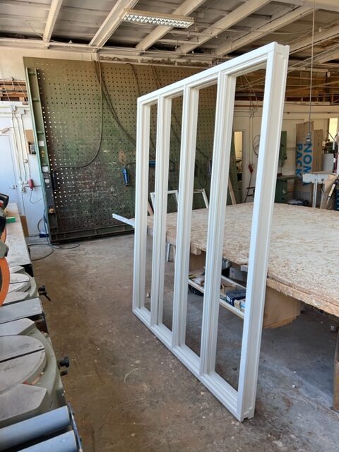 Houten kozijn viervaks